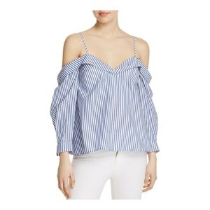 Bardot striped off the shoulder top